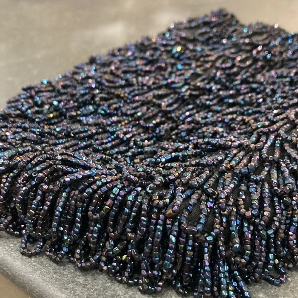 Vintage hand made beaded bag - Picture 5 of 6